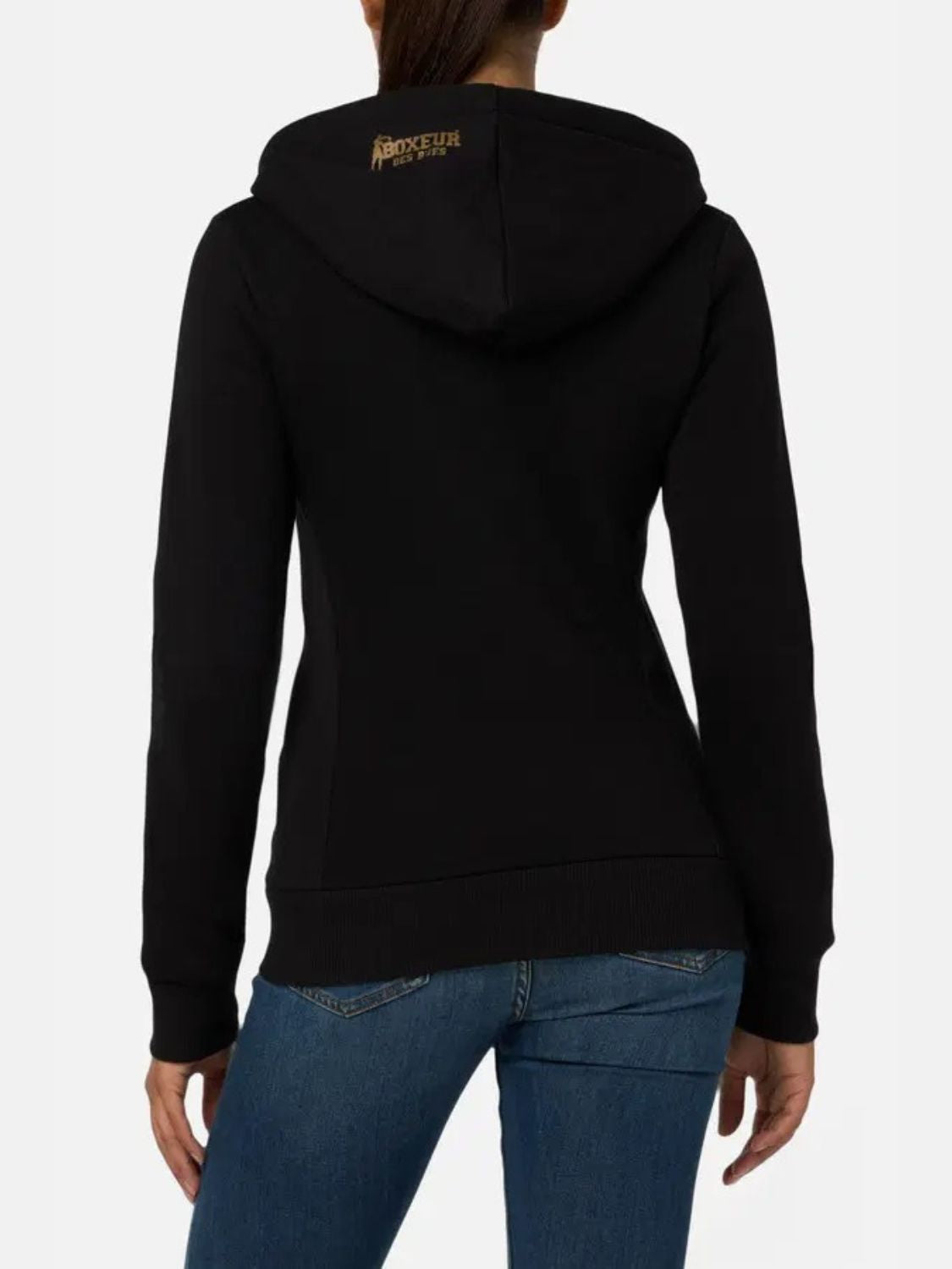 Basic Logo Full Zip Sweatshirt in Black-Gold Sweatjacken Boxeur des Rues