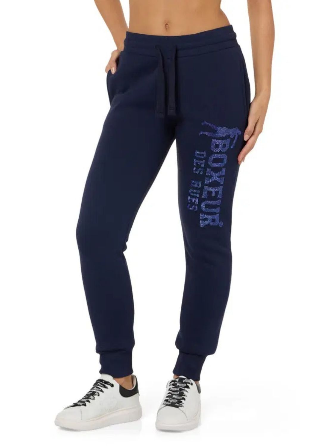 Rhinestone Regular Jogger in Midnight Hosen Boxeur des Rues